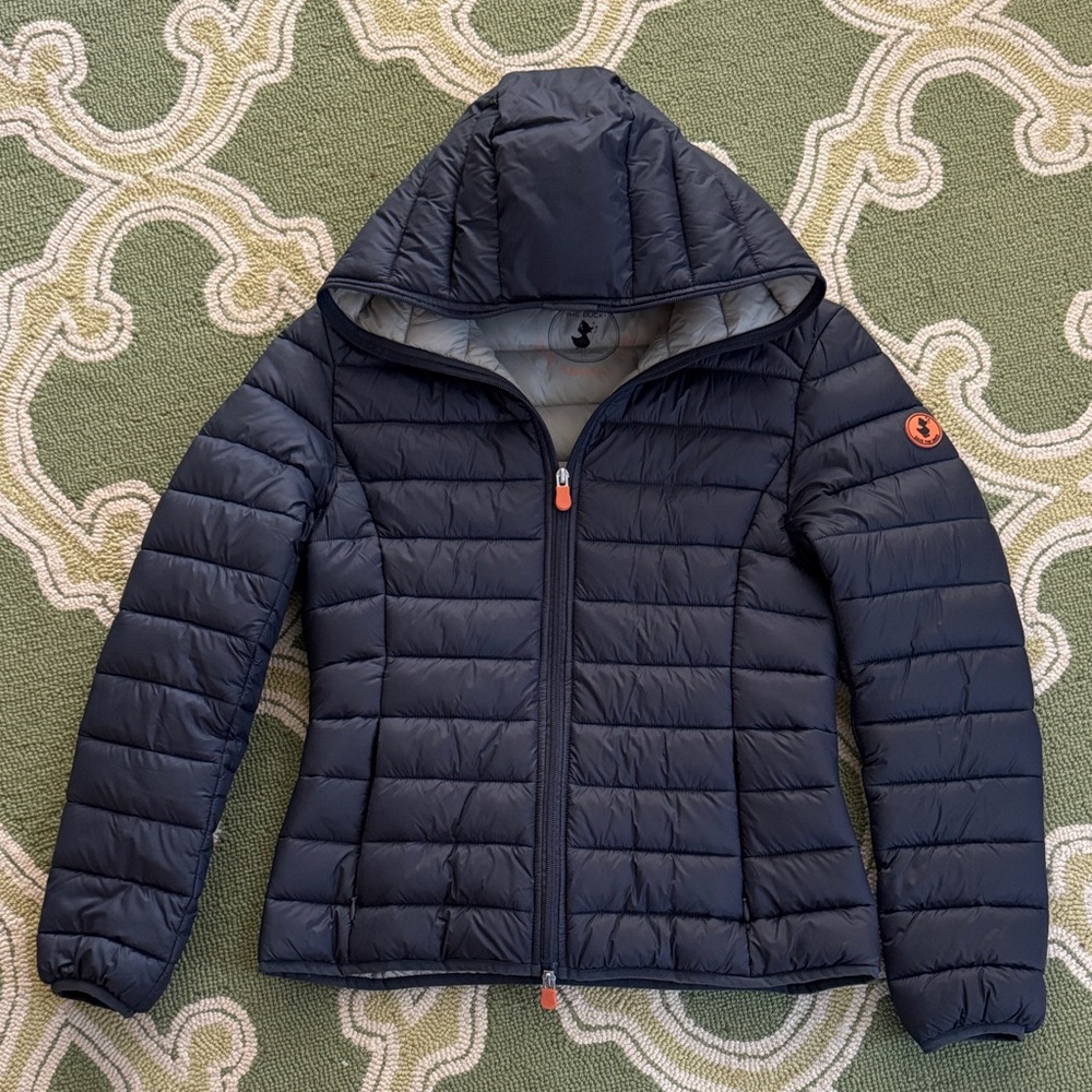 SAVE THE DUCK Dark Blue Puffer Jacket